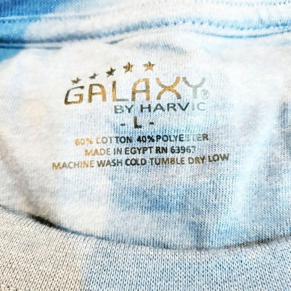 Long Sleeve Thermal Shirt Large Blue Galaxy by Harvic NEW - Picture 6 of 6